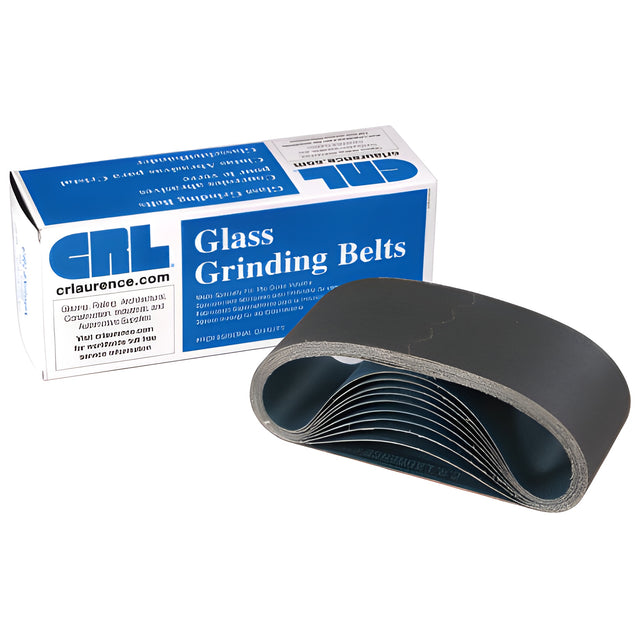 CRL 3" x 21" 600X Grit Glass Grinding Belts for Portable Sanders - 10/Bx
