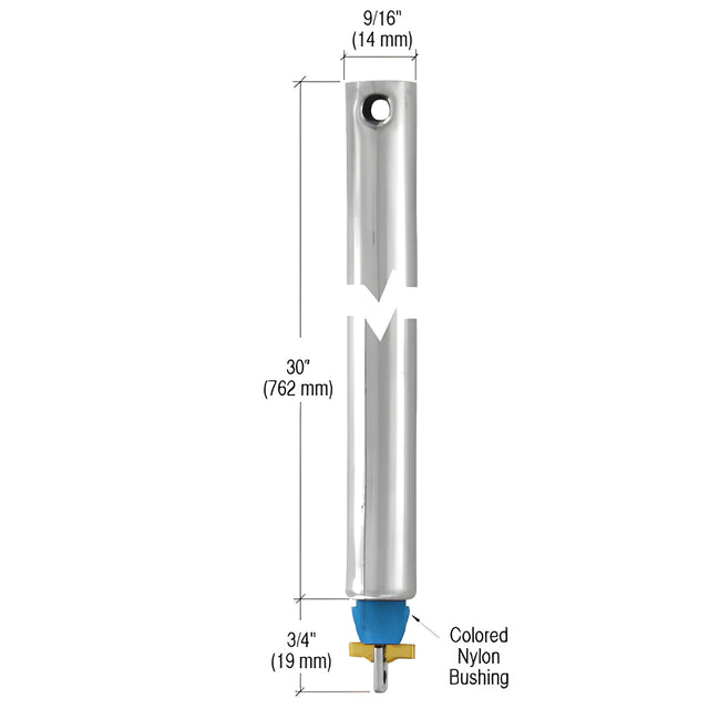 CRL 30" Tubular Spiral Non-Tilt Window Balance Blue Bushing