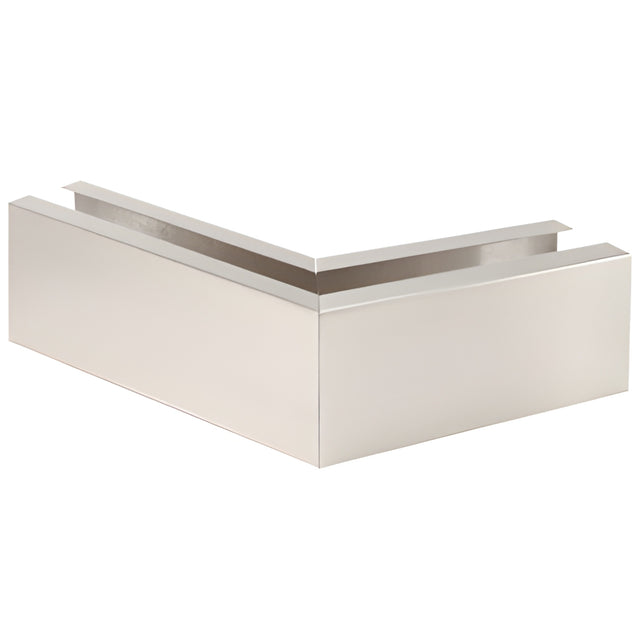 CRL 304 Brushed Stainless Grade 12" Mitered 135º Corner Cladding for B5S Series Standard Square Base Shoe