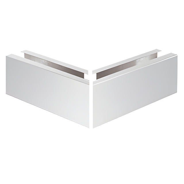 CRL 304 Polished Stainless Grade 12" Mitered 90º Corner Cladding for B5S Series Standard Square Base Shoe