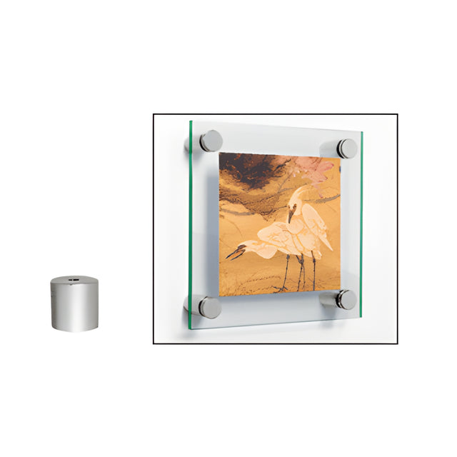 CRL 316 Brushed Stainless 1/2" Diameter by 3/4" Long Standoff Base