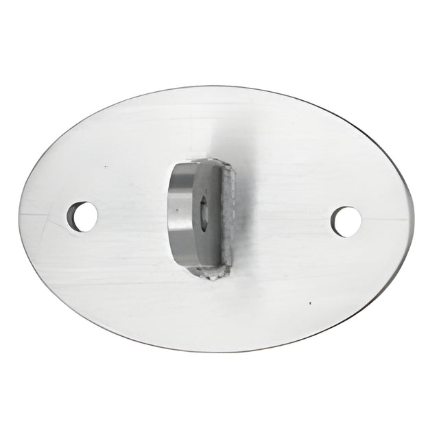 CRL 316 Brushed Stainless 20mm Oval Shaped Mounting Plate