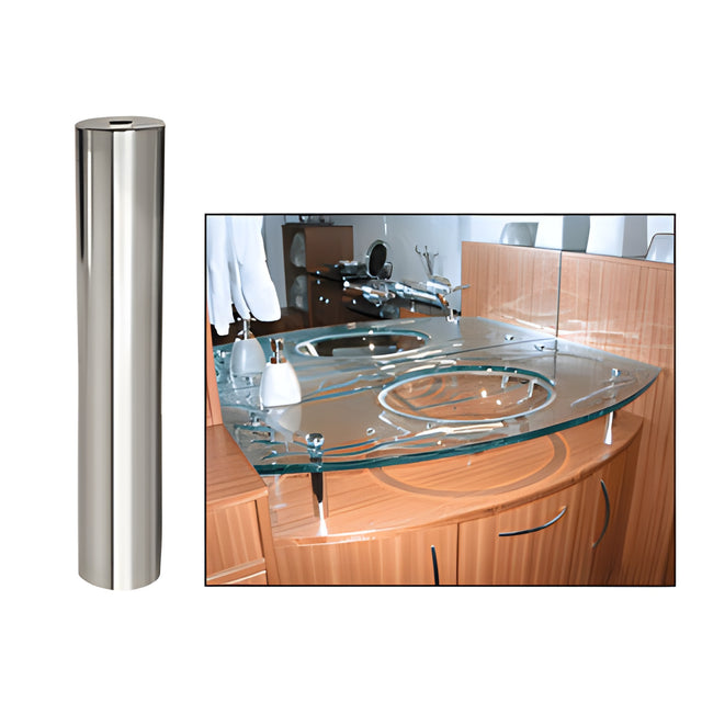 CRL 316 Brushed Stainless 3/4" Diameter by 4" Long Standoff Base