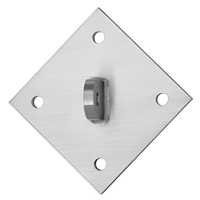 CRL 316 Brushed Stainless Diamond Shaped Mounting Plate for 12 mm Rods