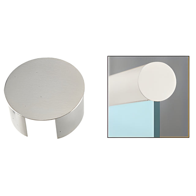 CRL 316 Brushed Stainless End Cap for 3" Cap Railing