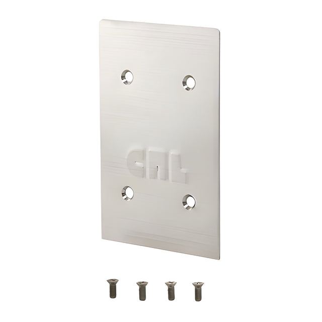 CRL 316 Brushed Stainless End Cap for 8B Series 3/4" Square Base Shoe