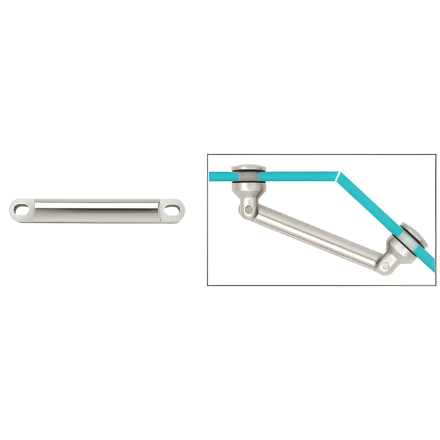 CRL 316 Brushed Stainless Optional Long Link for Column Series Swivel Fittings