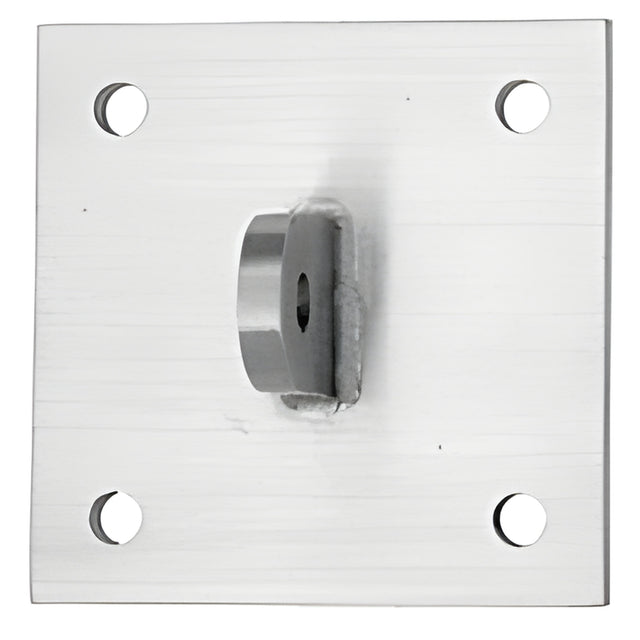 CRL 316 Brushed Stainless Square Mounting Plate for 12 mm Rods