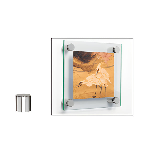 CRL 316 Polished Stainless 1/2" Diameter by 3/4" Long Standoff Base