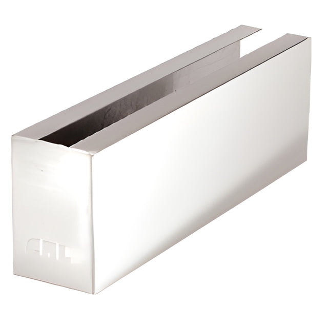 CRL 316 Polished Stainless 12" Welded End Cladding for B7S Series Heavy-Duty Square Base Shoe