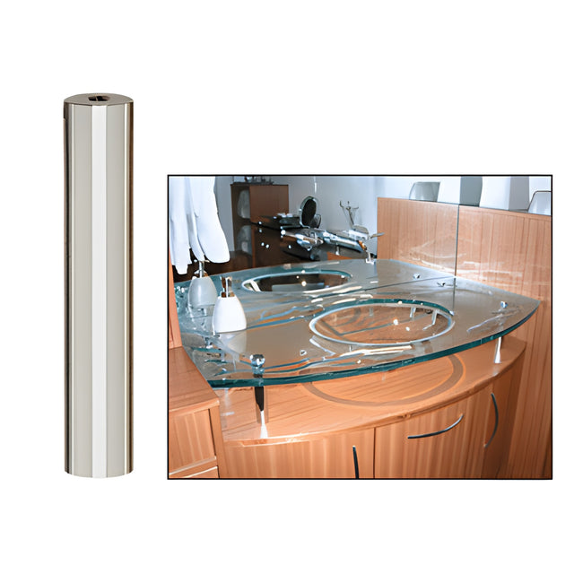 CRL 316 Polished Stainless 3/4" Diameter by 4" Long Standoff Base