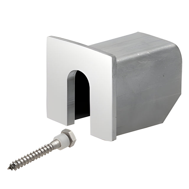 CRL 316 Polished Stainless Stabilizing End Cap for LC10 Series Cap Rail