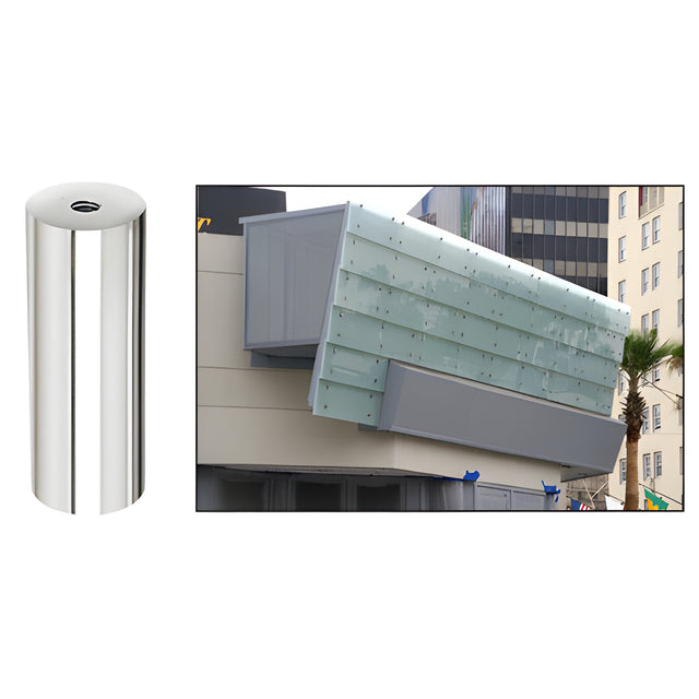 CRL 316 Polished Stainless Standoff Base 1-1/2" Diameter by 4" in Length