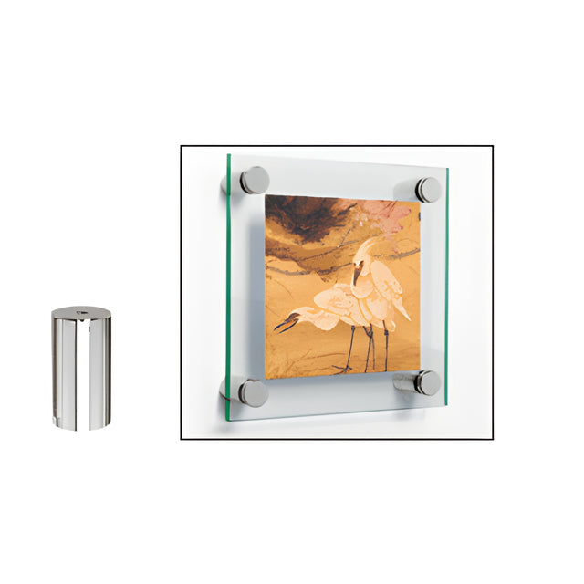 CRL 316 Polished Stainless Standoff Base 1/2" Diameter by 1-1/2" Long