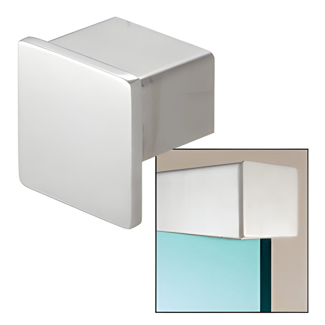 CRL 316 Polished Stainless Steel End Cap for 2" SRF20 Series Square Roll Form Cap Railing