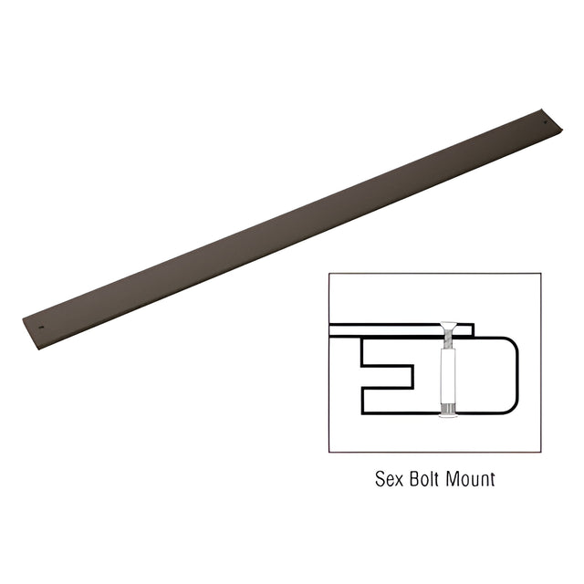 CRL 36" Bronze Anodized Extruded Aluminum Door Bumper Bars