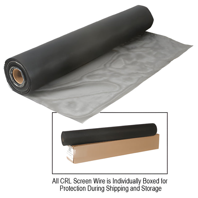 CRL 36" Vision Perfect Charcoal Fiberglass Insect Screen - 100' Roll