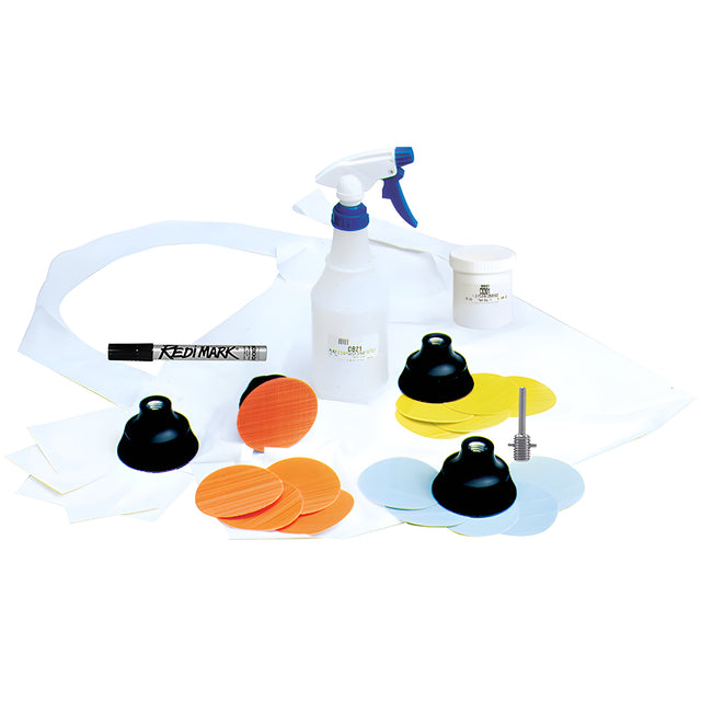 CRL 3M® Trizact® Scratch Removal Starter Kit for Flat Glass Uses 3" Discs