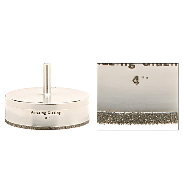 CRL 4" Amazing Glazing Plated Diamond Drill
