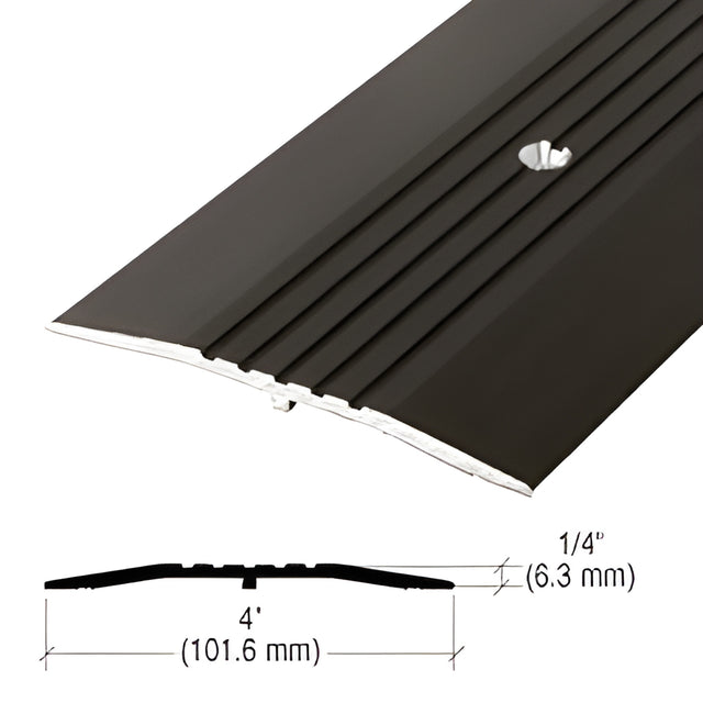CRL 4" Bronze Commercial Saddle Threshold - 185" Length