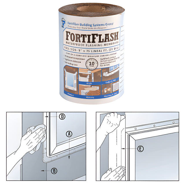 CRL 40 mil 12" x 75' Fortifiber FortiFlash® Waterproof Flashing