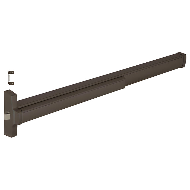 CRL 48" Jackson® Model 2095 Grade 1 Rim Latch Panic Exit Device Left Hand Reverse Bevel with 'C' Strike 4 Foot Dark Bronze Finish