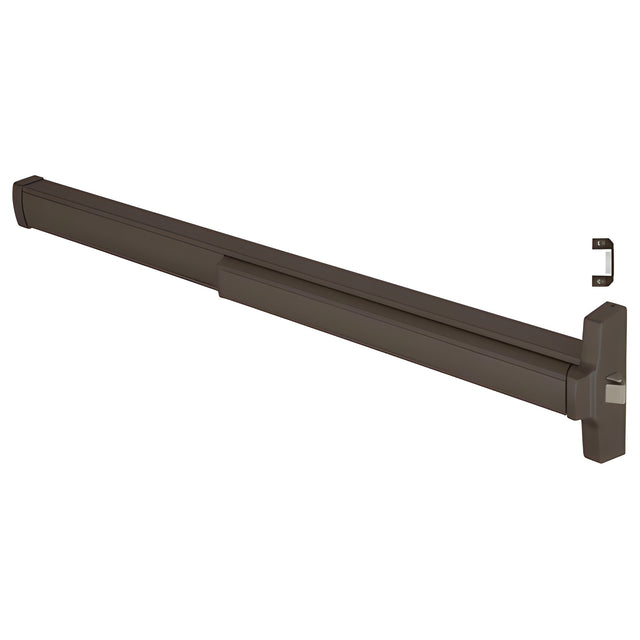 CRL 48" Jackson® Model 2095 Grade 1 Rim Latch Panic Exit Device Right Hand Reverse Bevel with 'C' Strike 4 Foot Dark Bronze Finish