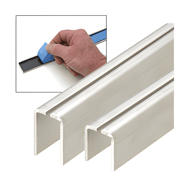 CRL 48" Stainless Steel Adapter Strips - 2 Per Set