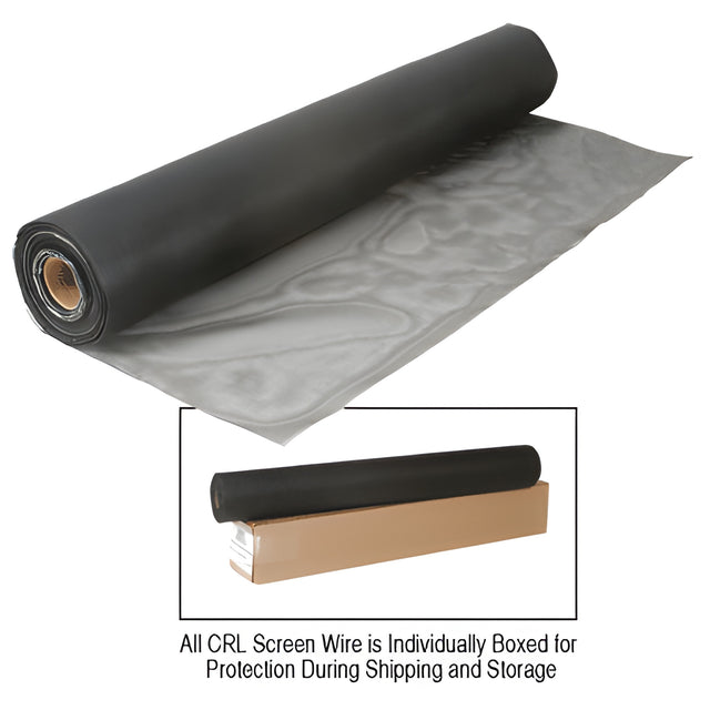 CRL 48" Vision Perfect Charcoal Fiberglass Insect Screen - 100' Roll