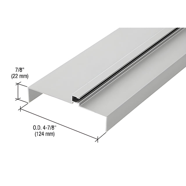 CRL 487 Anodized OfficeFront™ Transom Frame Head Insert for 2" Face Trim - 24'2"