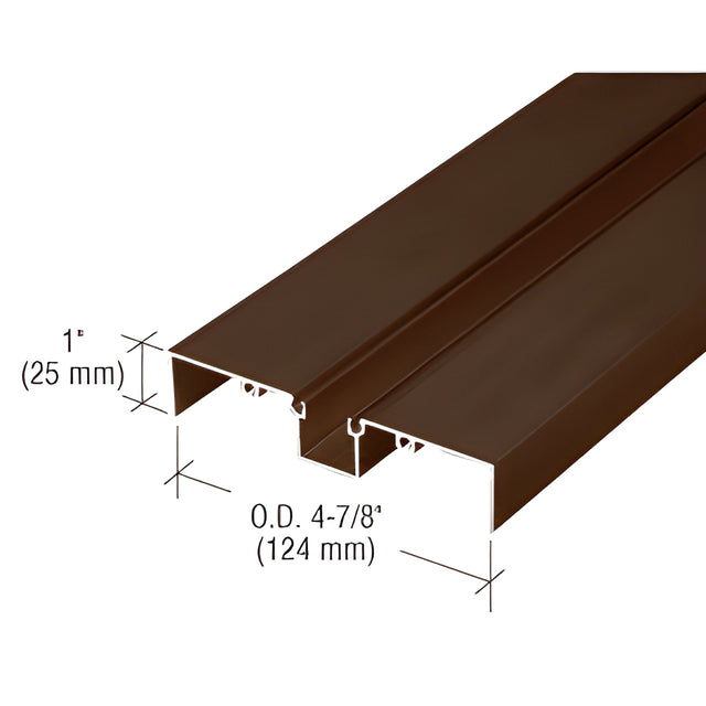 CRL 487 Bronze Anodized OfficeFront™ Deep Pocket Glazing Insert - 24'-2"
