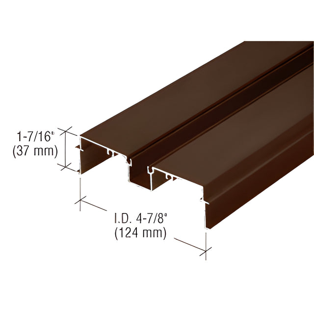 CRL 487 Bronze Anodized OfficeFront™ Deep Pocket Wall Jamb/Head - 24'-2"