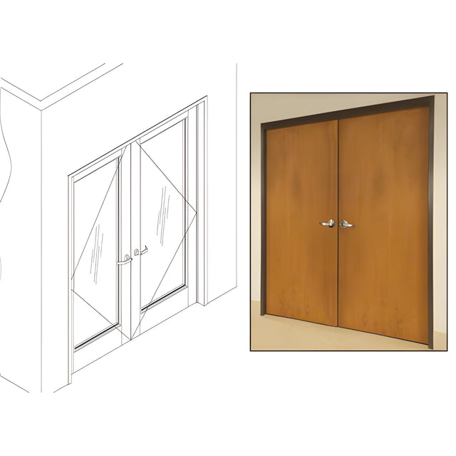 CRL 487 Bronze Anodized OfficeFront™ Office Partition 7'0 x 8'0 Double Door Frame