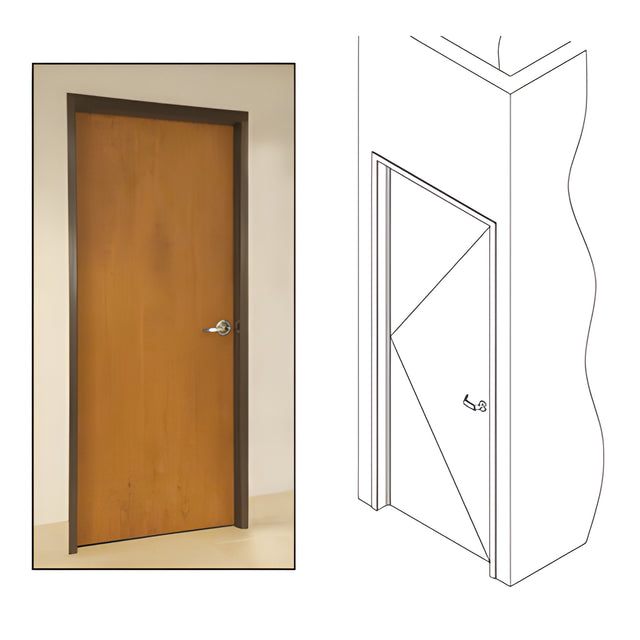 CRL 487 Bronze Anodized OfficeFront™ Office Partition LH 3'0 x 9'0 Single Door Frame