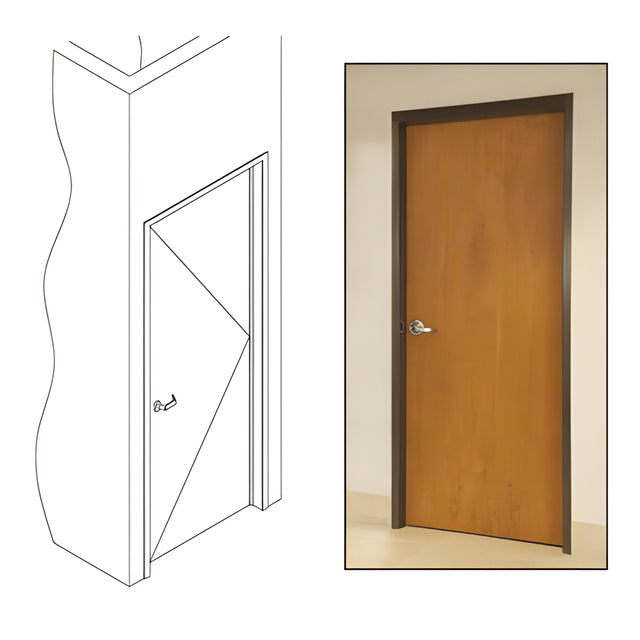 CRL 487 Bronze Anodized OfficeFront™ Office Partition RH 3'0 x 9'0 Single Door Frame