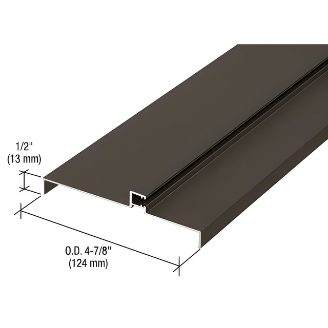 CRL 487 Bronze Anodized OfficeFront™ Transom Frame Head Insert for 1-1/2" Face Trim - 24'2"