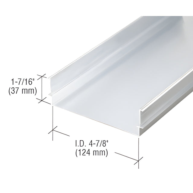 CRL 487 Clear Anodized OfficeFront™ Cased Jamb/Head - 24'-2"