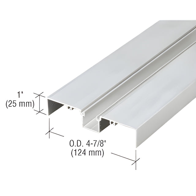 CRL 487 Clear Anodized OfficeFront™ Deep Pocket Glazing Insert - 24'-2"