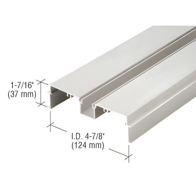 CRL 487 Clear Anodized OfficeFront™ Deep Pocket Wall Jamb/Head - 24'-2"