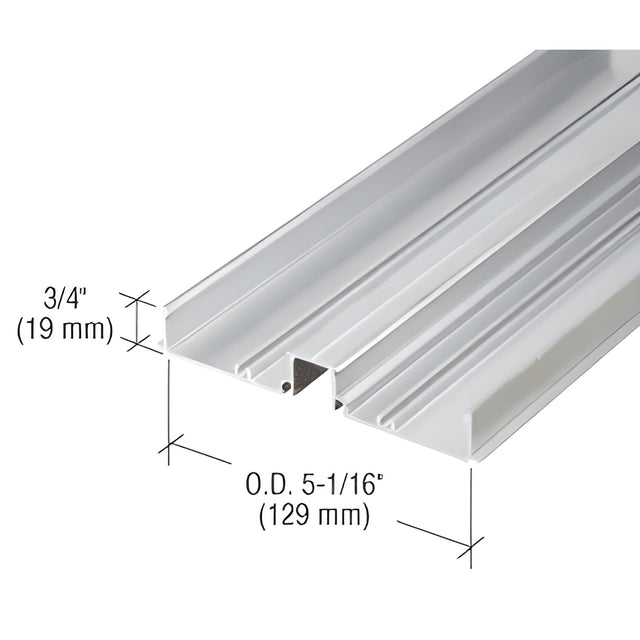 CRL 487 Clear Anodized OfficeFront™ Horizontal Mullion Base - 24'-2"