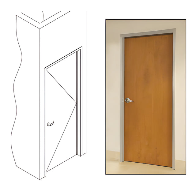 CRL 487 Clear Anodized OfficeFront™ Office Partition RH 3'0 x 9'0 Single Door Frame