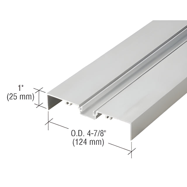 CRL 487 Clear Anodized OfficeFront™ Shallow Pocket Glazing Insert - 24'-2"