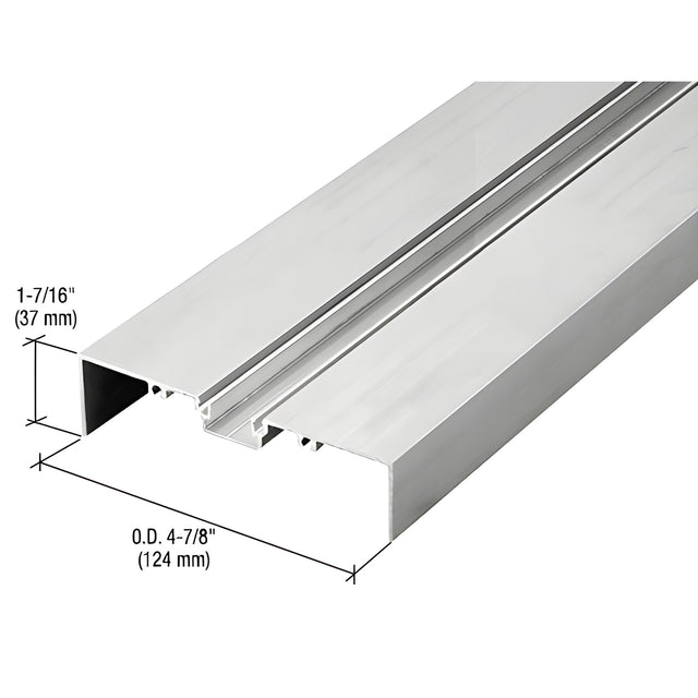 CRL 487 Clear Anodized OfficeFront™ Shallow Pocket Glazing Insert - 24'2"