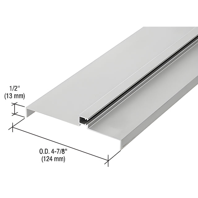 CRL 487 Clear Anodized OfficeFront™ Transom Frame Head Insert for 1-1/2" Face Trim - 24'2"