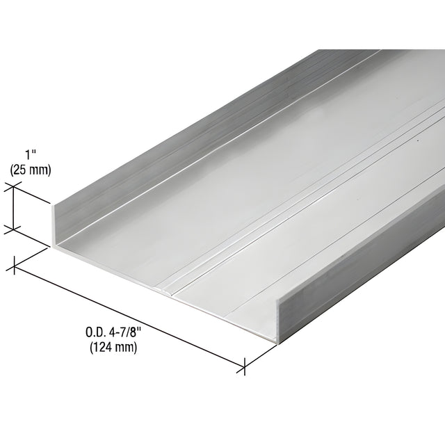 CRL 487 OfficeFront™ Floor Track Clear Anodized - 24'2"