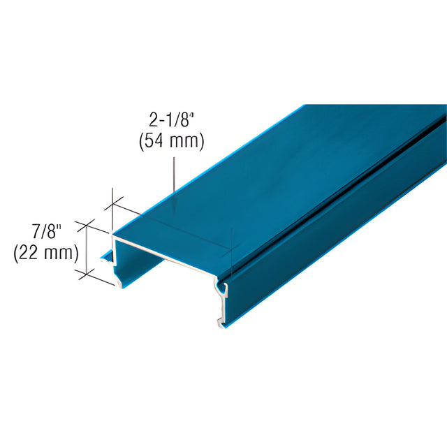 CRL 487 Powder Coated OfficeFront™ Horizontal Mullion Base - 24'-2"