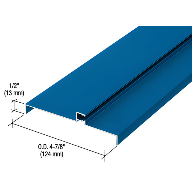 CRL 487 Powder Coated OfficeFront™ Transom Frame Head Insert for 1-1/2" Face Trim - 24'2"