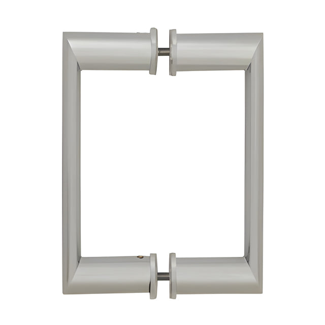 CRL 6" Brushed Nickel Back-to-Back Oval/Round Pull Handle