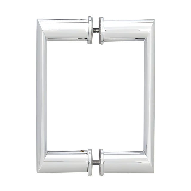 CRL 6" Chrome Back-to-Back Oval/Round Pull Handle