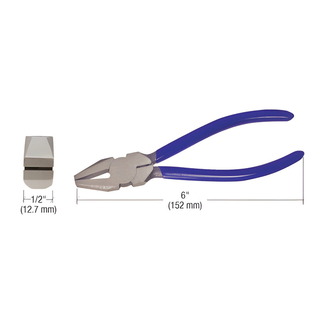 CRL 6" Straight Jaw Glass Pliers